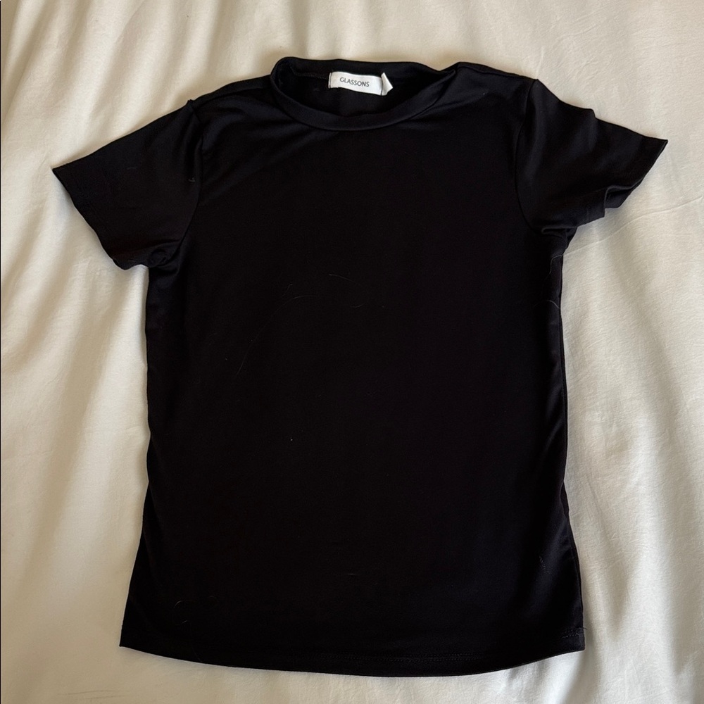 Glassons Black Crew Neck Top